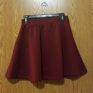 Maroon skater skirt